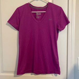 Women’s purple Nike Dri-fit tee